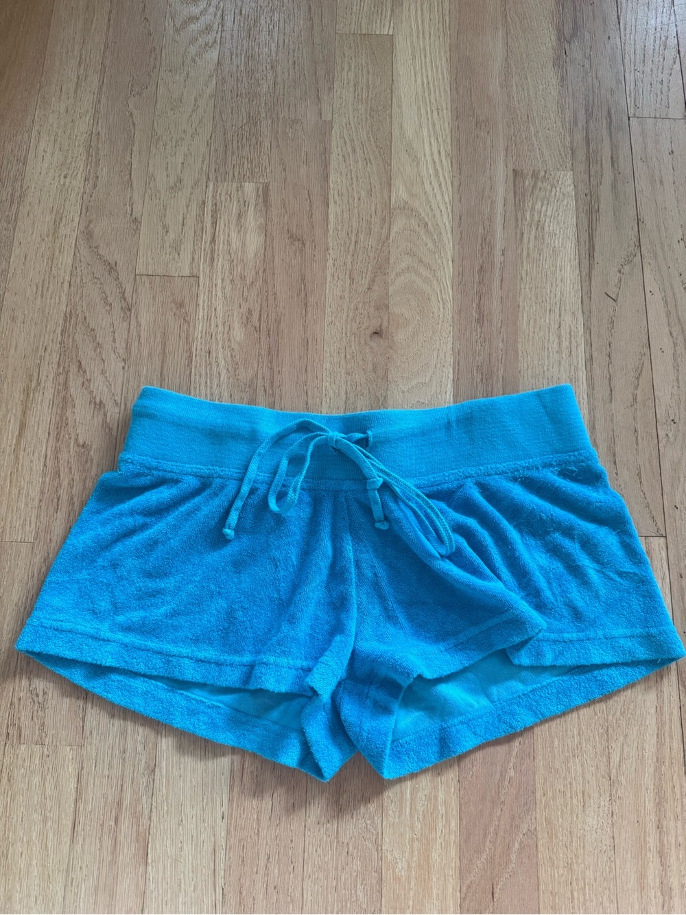 Girls' Turquoise Hardtail Terry Shorts
